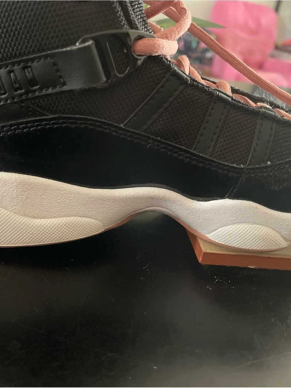 Nike Air Jordan 6 Rings Black Rust Pink Sneakers Retro